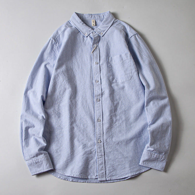 Retro Simple Casual Base Men's Long Sleeve
