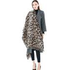 Animal leopard imitation cashmere