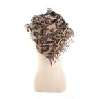 Animal leopard imitation cashmere