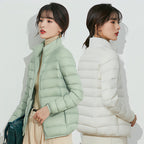 New Lightweight Slim-fit Casual White Duck Down Hooded Jacket