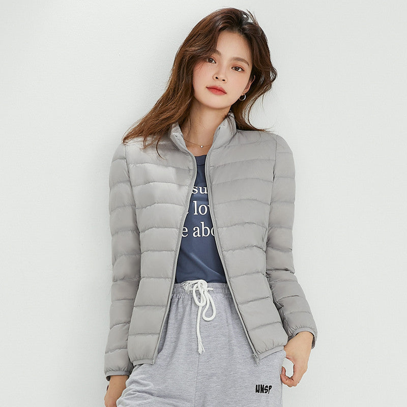 New Lightweight Slim-fit Casual White Duck Down Hooded Jacket