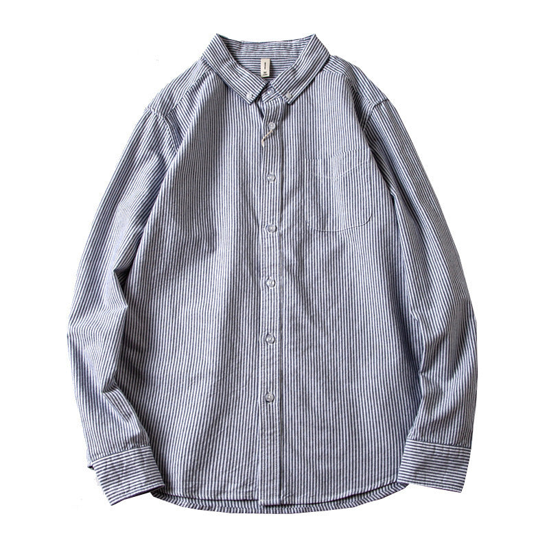 Retro Simple Casual Base Men's Long Sleeve